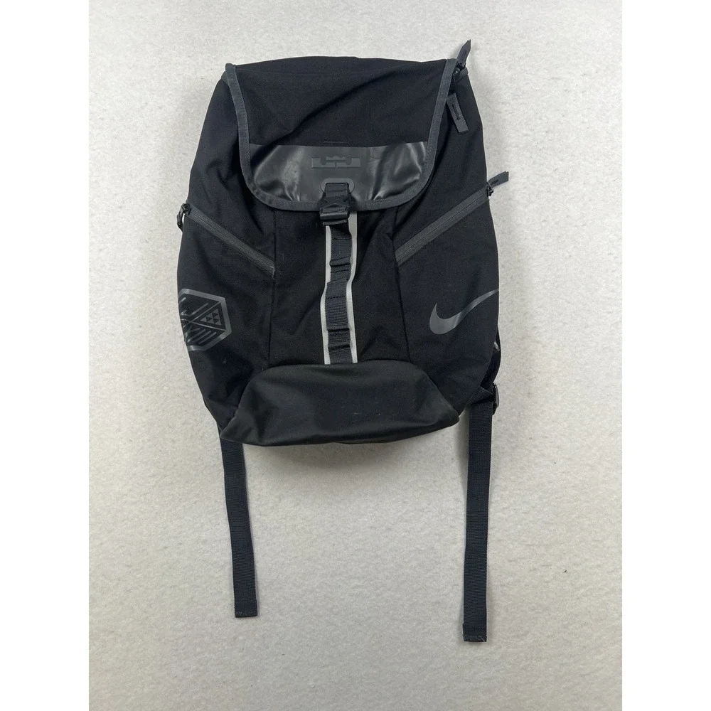 black nike lebron james backpack Men's Max Air Ambassador Black/Metallic Gold Size One Size Imported. Backpack - School Backpack for